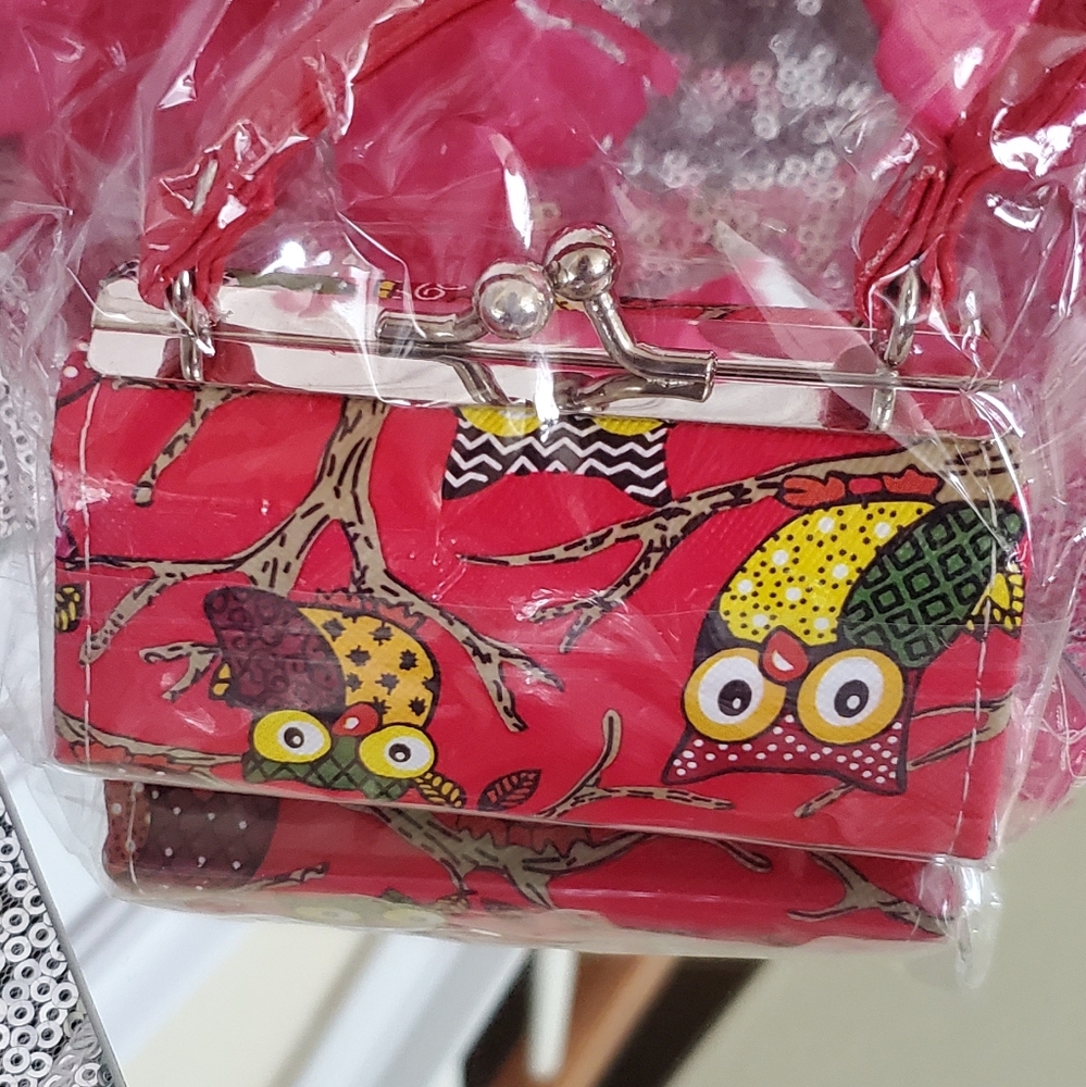 Mini Owl Purse Size 4"x2" Pick 2 for $20